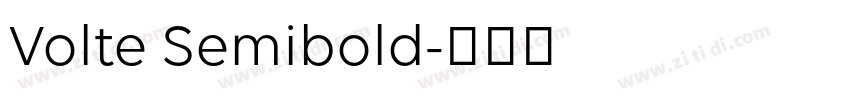 Volte Semibold字体转换